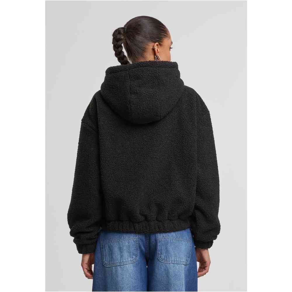 Urban Classics - Oversized Bonded Sherpa Sweat à capuche - Noir